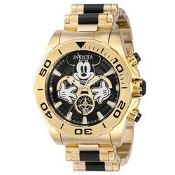 1 LIMITED EDITION - Invicta Disney Limited Edition Mickey Mouse Men's Watch - 48mm Black Gold (37810-N1)