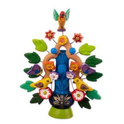 'Spring Tree of Life' - Collectible Ceramic Candle Holder