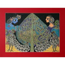 'World Peace Project Madhubani Painting from India'