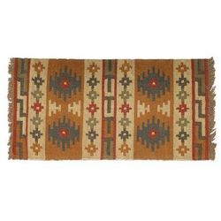 Jute rug, 'Geometric Fantasy' (4x6)