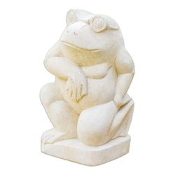 Gentleman Frog,'Fair Trade Garden Sculpture'