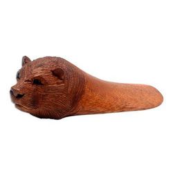 Bear Head,'Artisan Crafted Bear Doorstop from Bali'