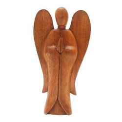 Angel Song of Peace,'Carved Wood Sculpture'