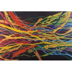 Tangled Colors,'Abstract Original Painting'