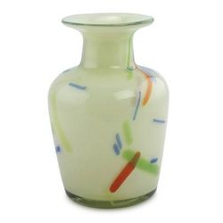 'Carnival' - Unique Central American Handblown Recycled Glass Vase