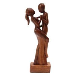 Ballroom Music,'Hand Carved Balinese Suar Wood Statuette'