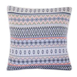 Little Reef,'Handloomed Blue Cotton Cushion Cover from Guatemala'