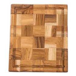 Grid Union,'Rectangular Mosaic Teak Wood Charcuterie Board Guatemala'