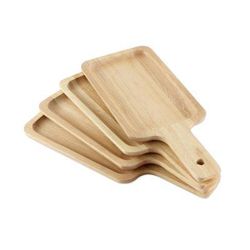 Nature's Treats,'4 Artisan Crafted Wood Serving Boards Handcarved in Thailand'