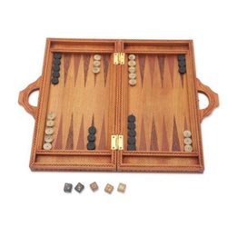 Mythic Lovers,'Hand Carved Balinese Romance Backgammon Set'