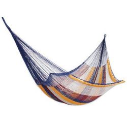Durango,'Hand Made Nylon Single Hammock with S-Hooks from Mexico'