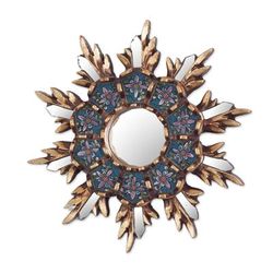 Cuzco Snowflake,'Colonial Style Reverse Painted Glass Wall Mirror'