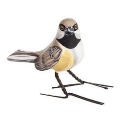 Grey-headed Chickadee,'Handmade Bird Sculpture from Guatemala'