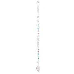 Mystic Whispers,'Crystal and Glass Beaded Suncatcher in Cold Shades'
