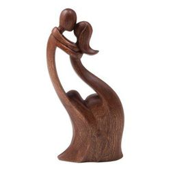 I Missed You,'Artisan Handcrafted Wood Sculpture'