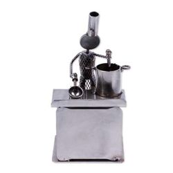 'Rustic Chef' - Recycled Metal Sculpture Rustic Mexico Eco Art