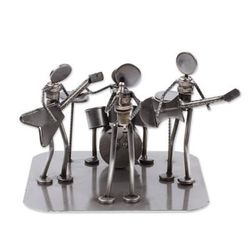 Auto part sculpture, 'Rock and Roll Band'