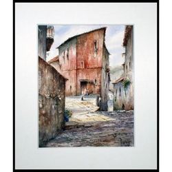 'Albarracin Teruel' (2005) - Mexican Village Realist Painting