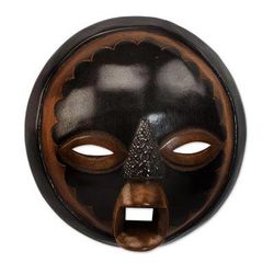 Good Money,'Handcrafted African Sese Wood Mask from Ghana'