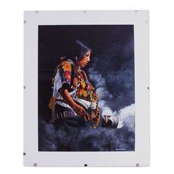The Offering,'Signed Portrait of a Chiapaneca Woman from Mexico'