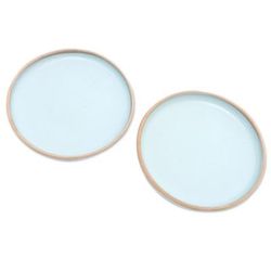 Blue Bounty,'Rustic Ceramic Salad Plates (Pair)'