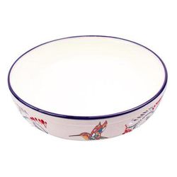 Colibri,'Hand Painted Hummingbird Serving Bowl'