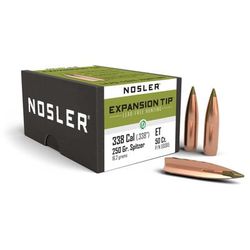 Nosler E-Tip Rifle Bullet .338 Caliber 250gr 50ct 59385