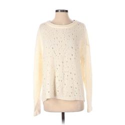 Bela NYC Wool Pullover Sweater: Ivory Stars - Women's Size 4