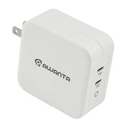 Awanta 100W USB-C GaN Dual Port Wall Charger (White) AWA-6002WH