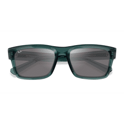 Unisex s square Transparent Green Eco Friendly,Plastic Prescription sunglasses - Eyebuydirect s Ray-Ban RB4396 Warren