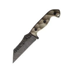 Stroup Knives TU3 Tan Fixed Blade Knife 9.25in Overall 5in 1095HC Steel Blade Tan Sculpted G10 Handle Kydex Sheath TU3-T-G10-S