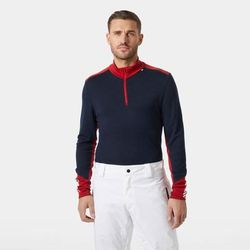 Helly Hansen Men's Lifa Merino Midweight 1/2 Zip Base Layer Navy M