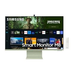 Samsung M80C 27" 4K HDR Smart Monitor with Webcam (Spring Green) LS27CM80GUNXZA