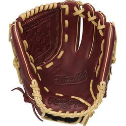 Rawlings Sandlot 12" Basket Web Pitcher/Infielders Baseball Glove - Left Hand Throw Brown