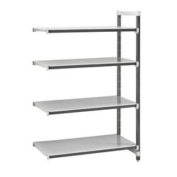 Cambro EXA213664S4480 Camshelving Elements XTRA Solid Shelving Unit - 4 Shelves, 36"L x 21"W x 64"H