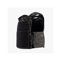 Premier Body Armor Core Mission Plate Carrier Universal Fit MultiCam Black 10x12 inch CMPC-MCB-DLR
