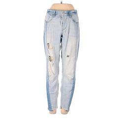 Express Jeans - High Rise: Blue Bottoms - Women's Size 4