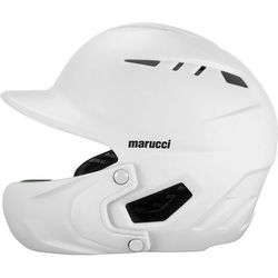 Marucci Duravent Senior Batting Helmet with Jaw Guard White
