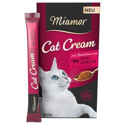 5x15g Miamor Cat Snack Crema al Manzo e verdure