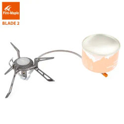Fire Maple Titanium Blade 2 Gas Burners Ultralight 135g Gas Stoves Cooker With Pre-heat Tube Outdoor Camping Remote Gas Stove