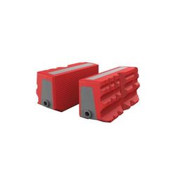 Real Avid Smart-Jaws Firearm Master Gun Vise Multi-Fit Sleeves 9 Grooves Textured Flat 3 in Diameter Thermoplastic Rubber Medium Gray/Red AVSFJMF