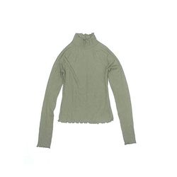 Sonoma Goods for Life Short Sleeve Turtleneck: Green Tops - Kids Girl's Size Small