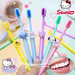 Sanrio Hello Kitty spazzolino da denti spazzolini morbidi Cartoon bambini adulti spazzolino da denti