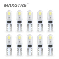 10Pcs T5 lampadina a Led W3W W1.2W Led Canbus luci interne per Auto indicatore di riscaldamento del