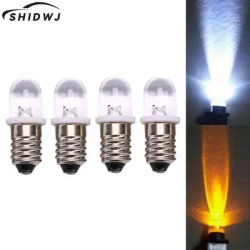 5 pz/set E10 Led lampadina DC 3V 4.5V strumento lampadina lampadina lampadina torcia trasparente a