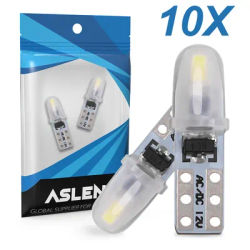 Lampadina Led 10X T5 W3W W1.2W Led Canbus luci interne per Auto indicatore di riscaldamento del