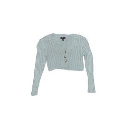 Art Class Cardigan Sweater: Blue Tops - Kids Girl's Size 4