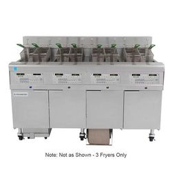 Frymaster 3FQG30U Commercial Gas Fryer - (3) 30 lb Vats, Floor Model, (3) 60 lb. Vats, Convertible Gas, Stainless Steel, Gas Type: Convertible