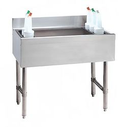 Advance Tabco CRI-12-48-10 48" Underbar Basics Cocktail Station w/ 161 lb Ice Bin, Stainless Steel