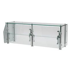 Advance Tabco DSG-15G-144 144" Multi-Use Sneeze Guard - 15"D, Counter-Mount, Glass, Glass Top Shelf, 144" x 15" x 18", Clear